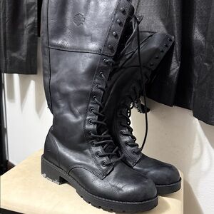 Harley-Davidson Black Leather Boots
